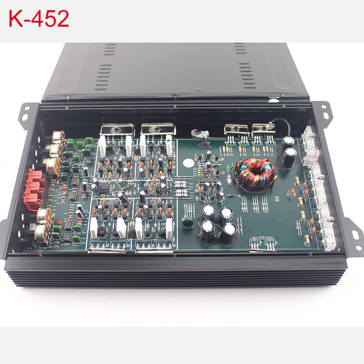 Wholesale 12V Car Amplifier New Auto Amplifier Class AB 4 Channel Audio Amplifier with Crossovers for Full Frequency Car Audio