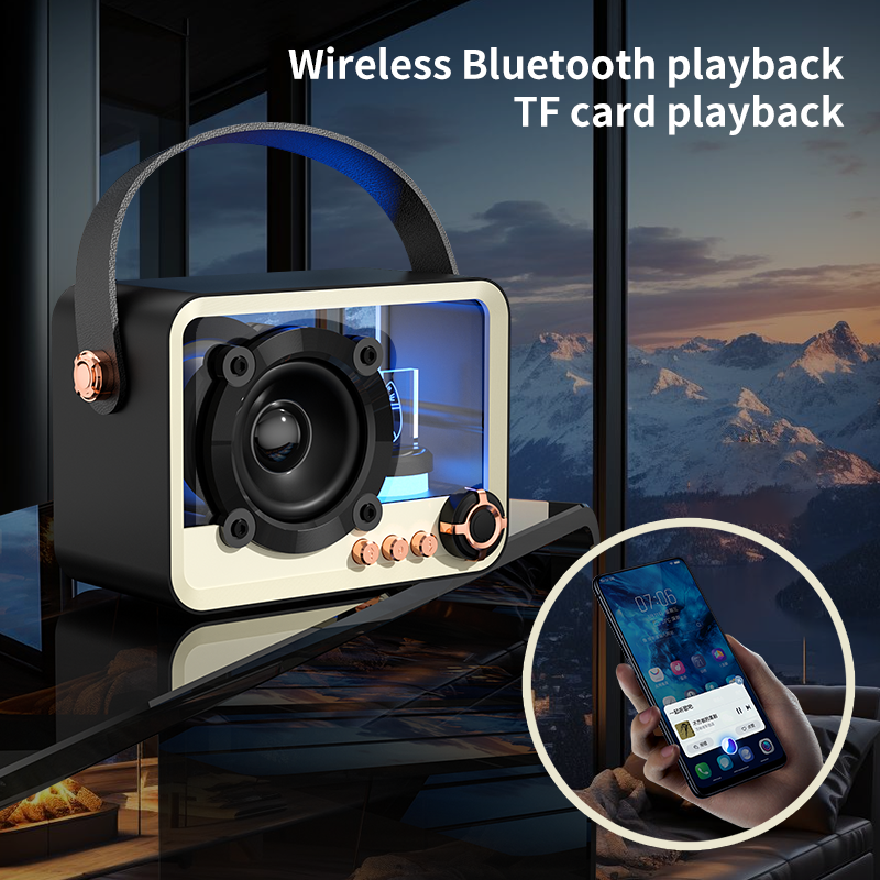 Colorful Punk Style Audio Wireless Speaker with Transparent Cell Phone Mobile Phone Accessory
