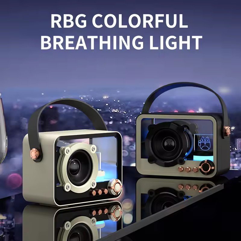 Colorful Punk Style Audio Wireless Speaker with Transparent Cell Phone Mobile Phone Accessory