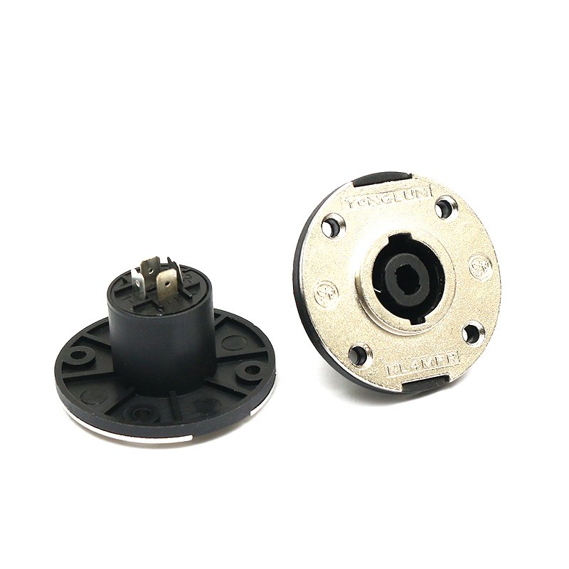 OEM Free Sample 6.35 audio plug Audio Speaker Connector plug socket with circular base pointed tip for inserting wires