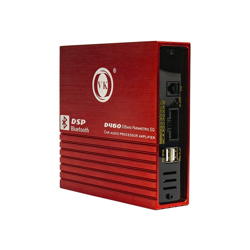 4-Channel Class D Car Amplifier with DSP Processor High-Pass Filter 4-IN and 4-OUT Separation