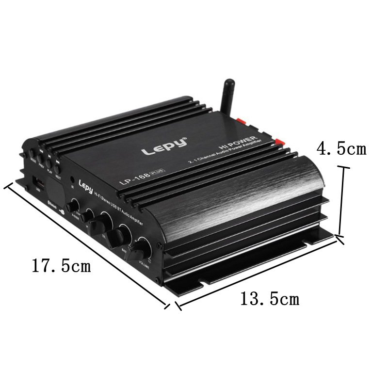 Amp Mini Amplificador Ap-168 Lepy Lp168 Plus Hifi 2.1 Car Digital Stereo Audio Power Amplifier