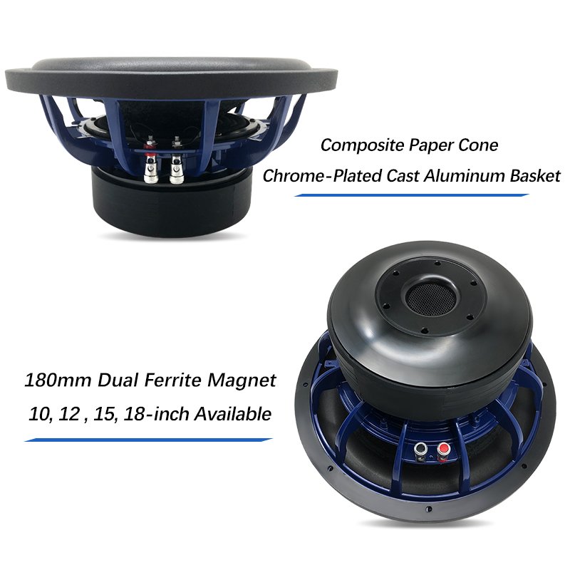 OEM Car Audio System With 15 Inch Subwoofer 200W 1000W 1500W RMS Power Dual Coil Model With 1 Year Warranty