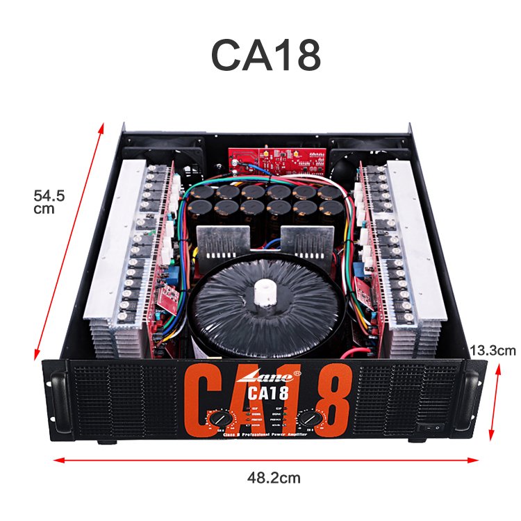 Lane High Power Dj Audio Bass Amplificador Audio Professional Power Amplifier Professional Power Amplifier Ca18