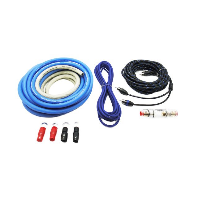 0 2 4 8 AWG Gauge Ga Stereo Amplifier Audio Power Amplifier Wiring Kit With Flexible Jacket