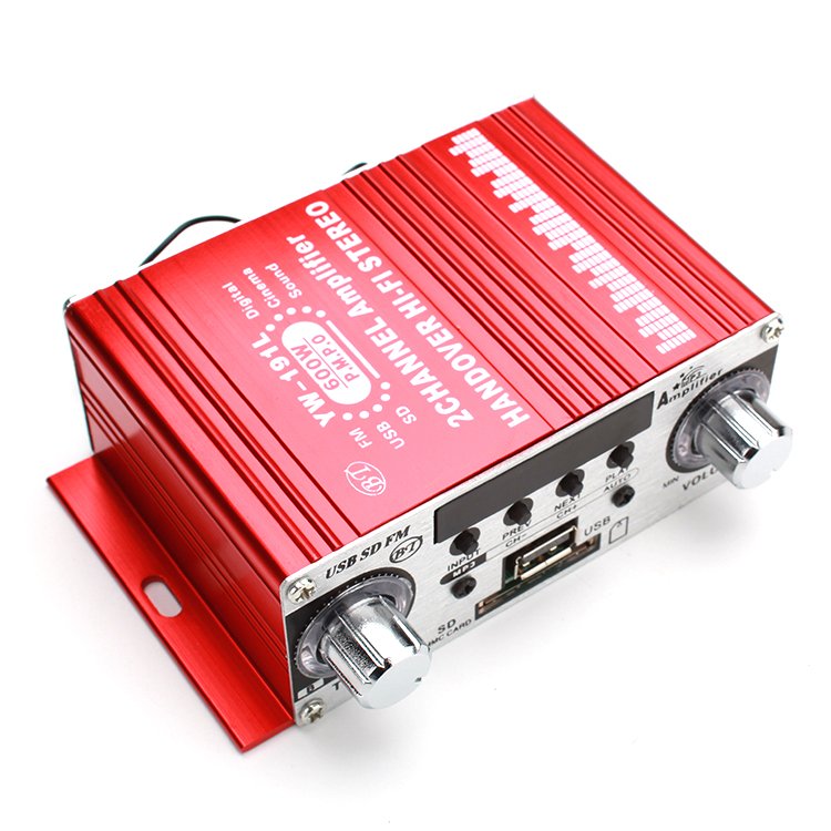 OEM DC 12V Mini Amplifier With USB Sd Fm Mp3 Bt Wireless 2 Channel Amplifiers Hifi Stereo Sound