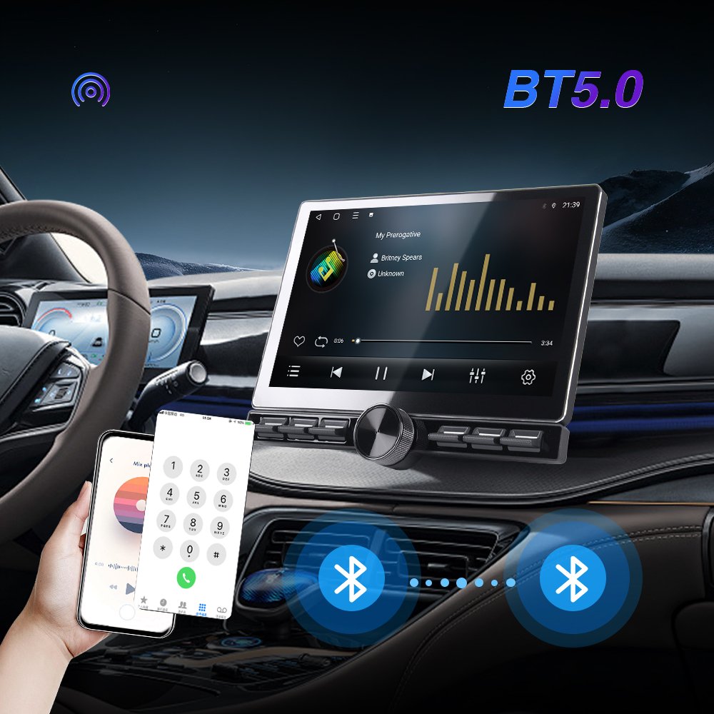 10.1/11.8/13.1inch Android Car Stereo 2k QLED Diamond Car Player FM Radio With Button Knob Wireless Carplay 4G 360 Head Unit