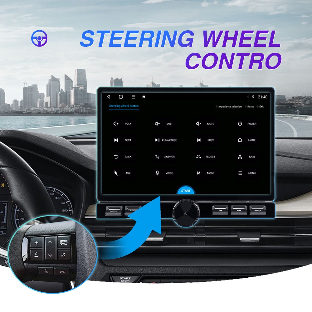 10.1/11.8/13.1inch Android Car Stereo 2k QLED Diamond Car Player FM Radio With Button Knob Wireless Carplay 4G 360 Head Unit