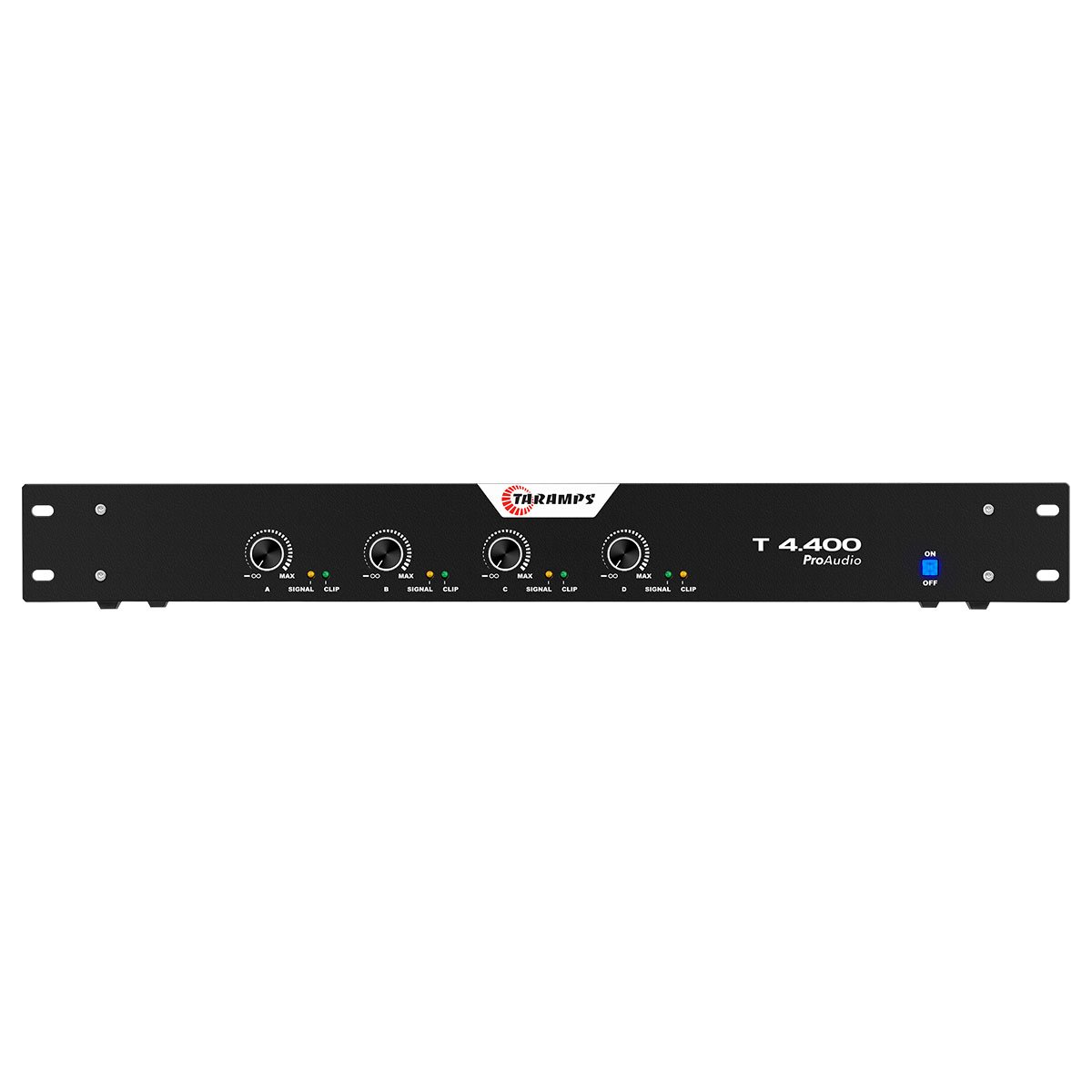 Taramps T 4400 Professional Amplifier 4 Channel 100 Watts 4 Ohms 400W Used in Churches Shows Home Pro Audio System Sound Quality