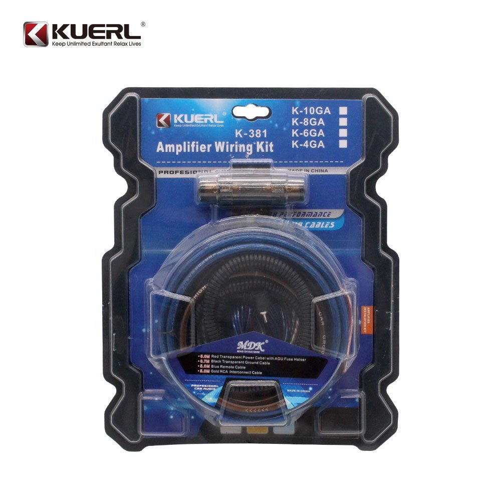 Wholesale Price High Quality 6AWG Amp Wiring Kits Car Audio Amplifier Wiring Kit