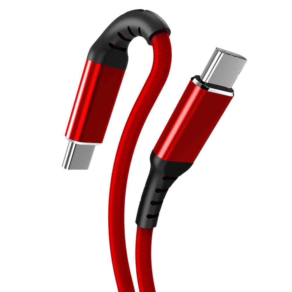 1m USB2.0 C to Type C cable with Nylon Braid for Android Mobile Phone&iPhone15