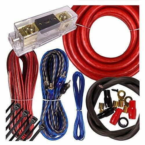 Manufacturer Auto 4 AWG Amp Kit 0 Gage Car Amplifier Installation Wiring Sub and Amp Wiring Kit