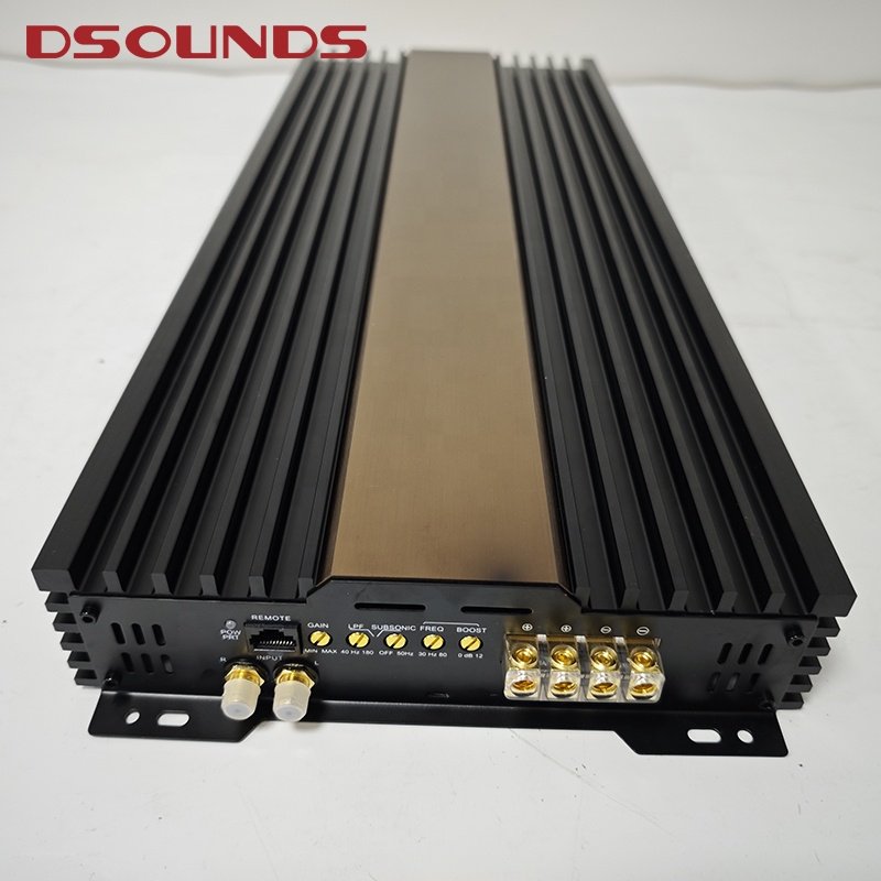 Bass Car Amplifier 6500Wrms @0.5 Ohm Stable Output Mono Block Car Audio Amplifier for Car Subwoofer