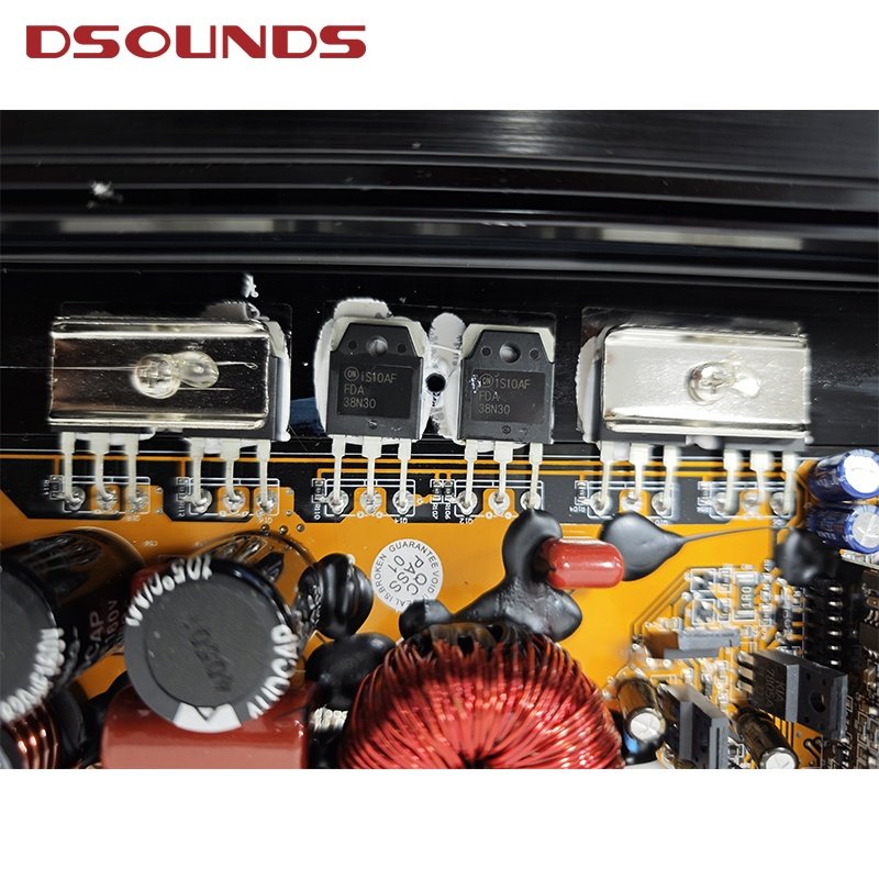 Bass Car Amplifier 6500Wrms @0.5 Ohm Stable Output Mono Block Car Audio Amplifier for Car Subwoofer