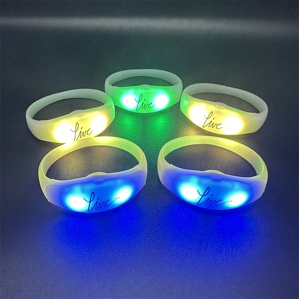 2024 Party Novelty Wholesale Remote Controlled Rhythmic Audio Bracelet