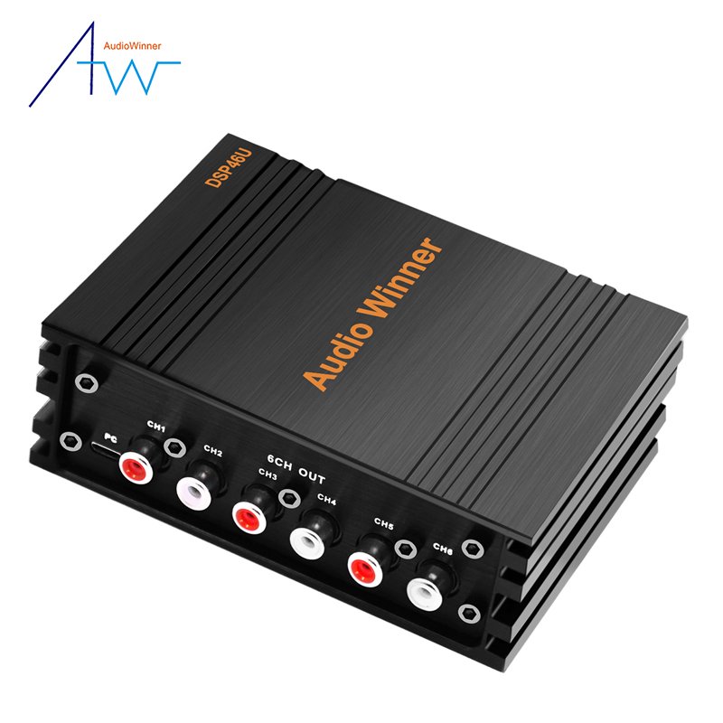 New Design Blue Tooth 4 Channel Mini Size Car D Class 4 in 6 Out Amplifier Audio Processorcar Dsp
