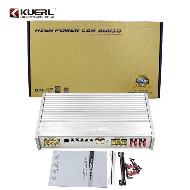 Factory Wholesale 2000W Digital Monoblock Car Amplifier 1 Channel Class D Power Amplifier