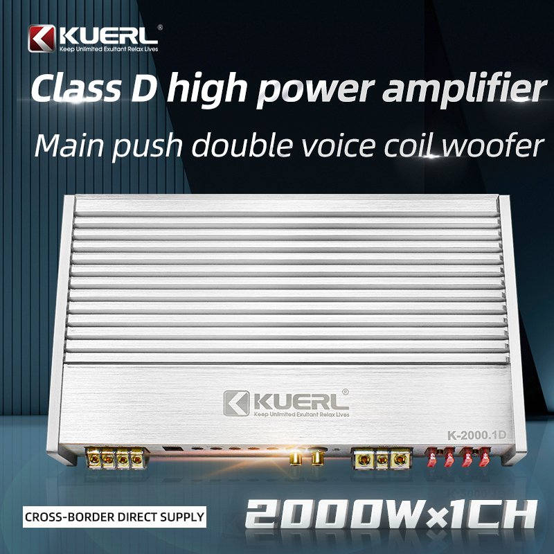 Factory Wholesale 2000W Digital Monoblock Car Amplifier 1 Channel Class D Power Amplifier