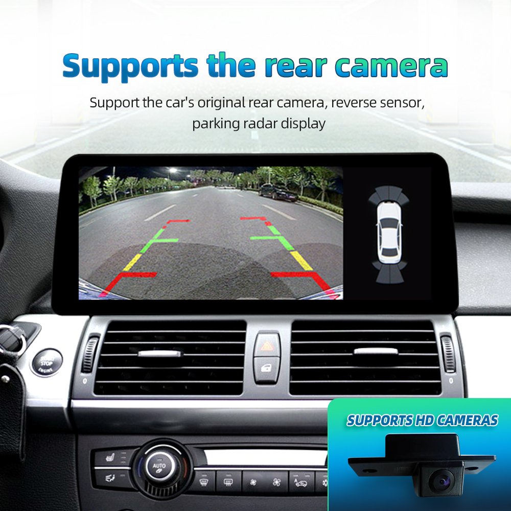 Zlh 12.3" 1920*720P Android 13 8Core Touch Screen Car Carplay Auto for Bmw X5 X6 E70 E71 2007 Ccc Cic Nbt Radio Gps Navi Player
