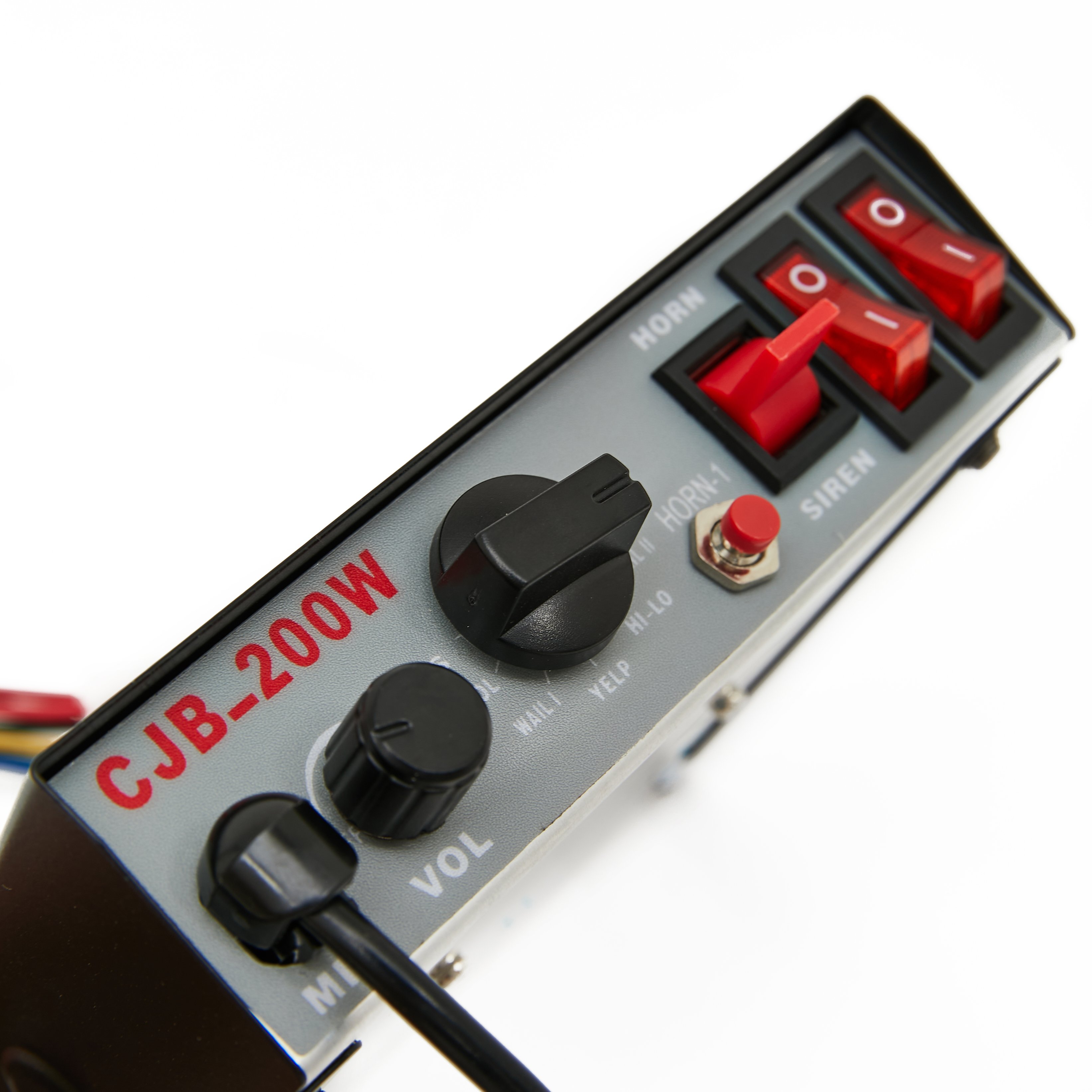 High Quality Black Square Amplifier Speaker Universal Ambulance Car Truck Horn Sirena Compatible CJB-200W Alarm Systems