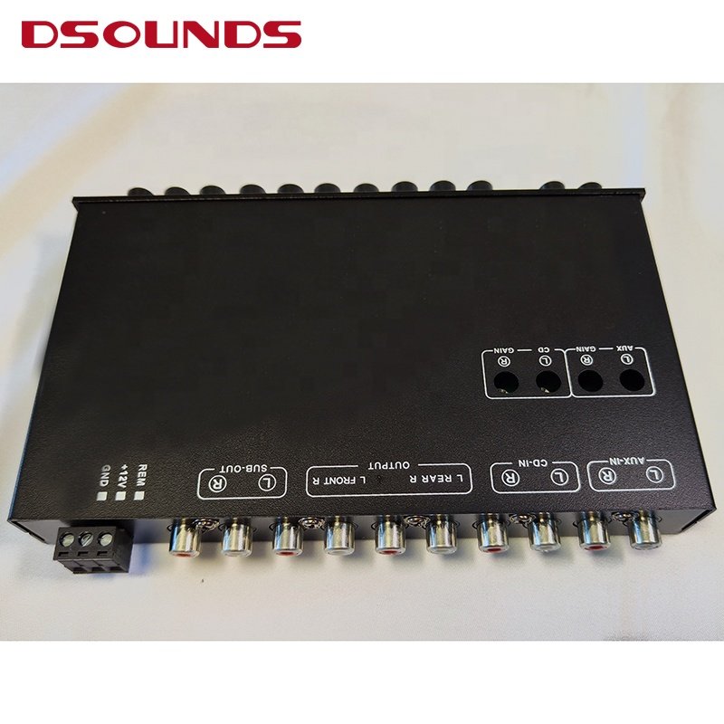 9 Bands EQ9 Full Graphic Equalizer 6 Ch Out Passive Crossover for Car Amplifier Audio System
