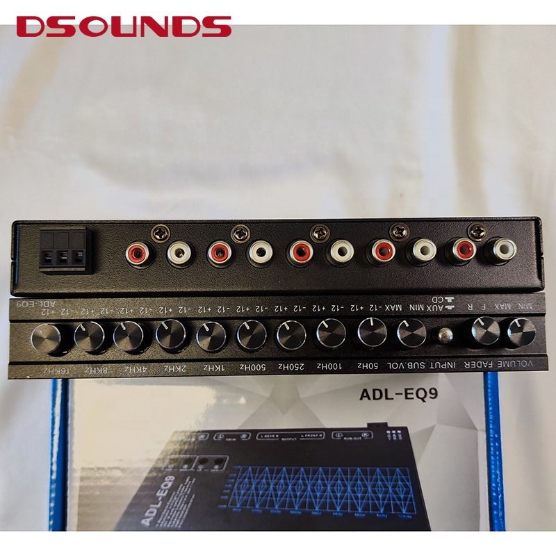 9 Bands EQ9 Full Graphic Equalizer 6 Ch Out Passive Crossover for Car Amplifier Audio System