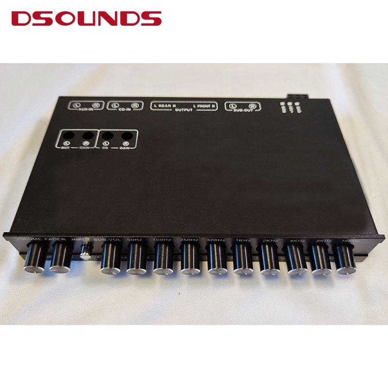 9 Bands EQ9 Full Graphic Equalizer 6 Ch Out Passive Crossover for Car Amplifier Audio System