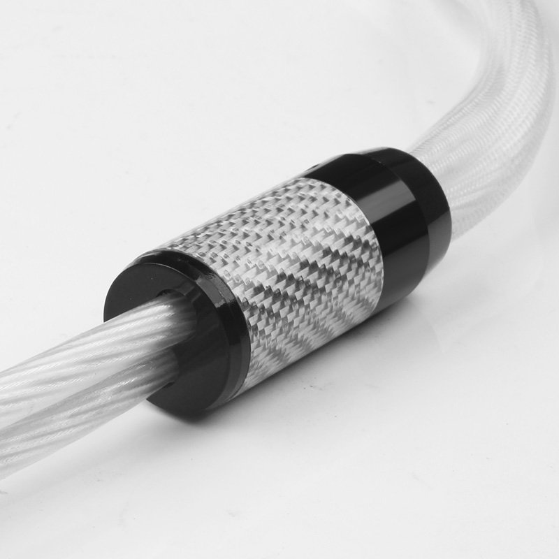 Upgraded Version 5NOCC Pure Silver Speaker Cable HI-END Audio Amplifier Cord Wire
