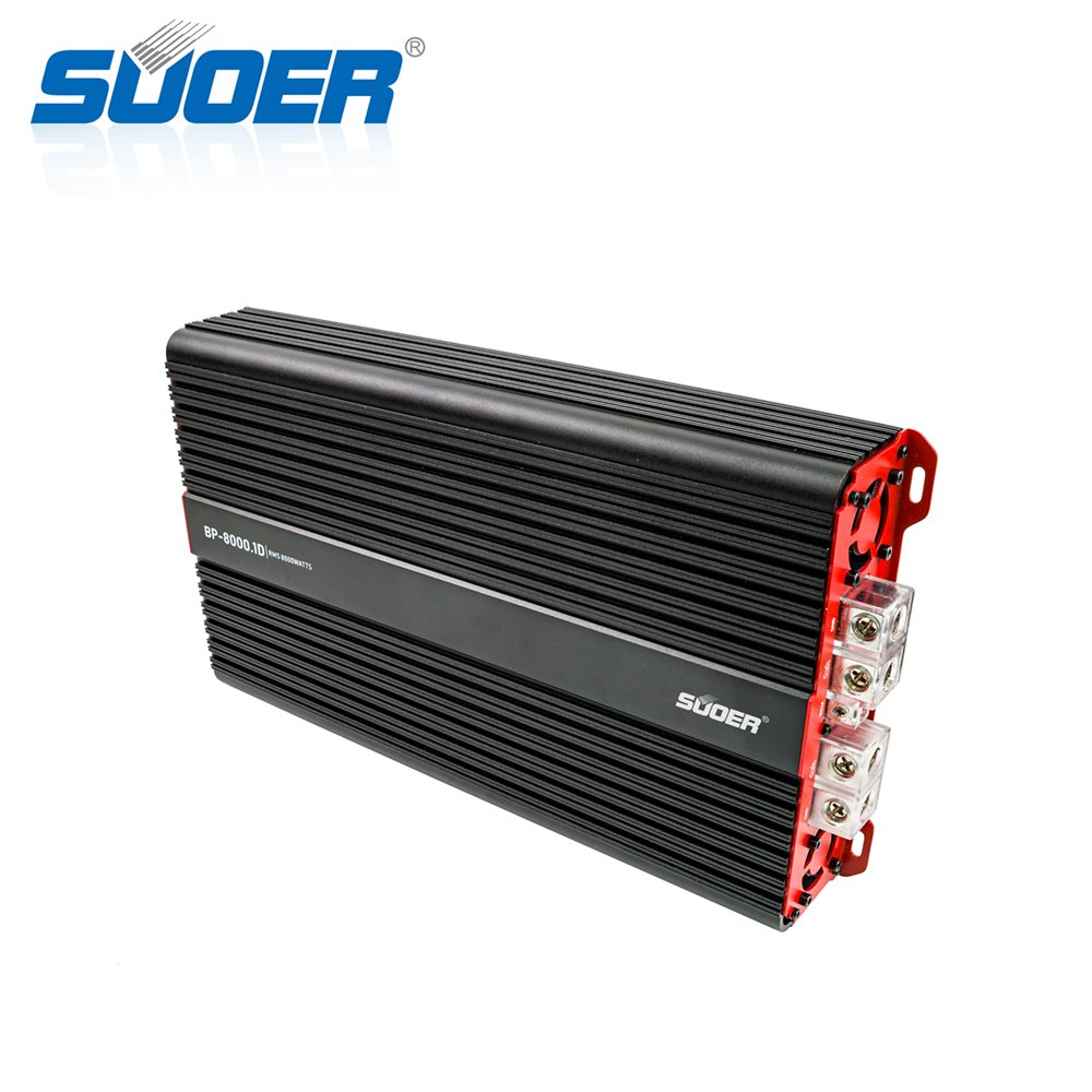 Suoer New Design BP-8000 Super High Power Monoblock Car Amplifier 1 Channel Class d Car Amp 8000w Rms Power