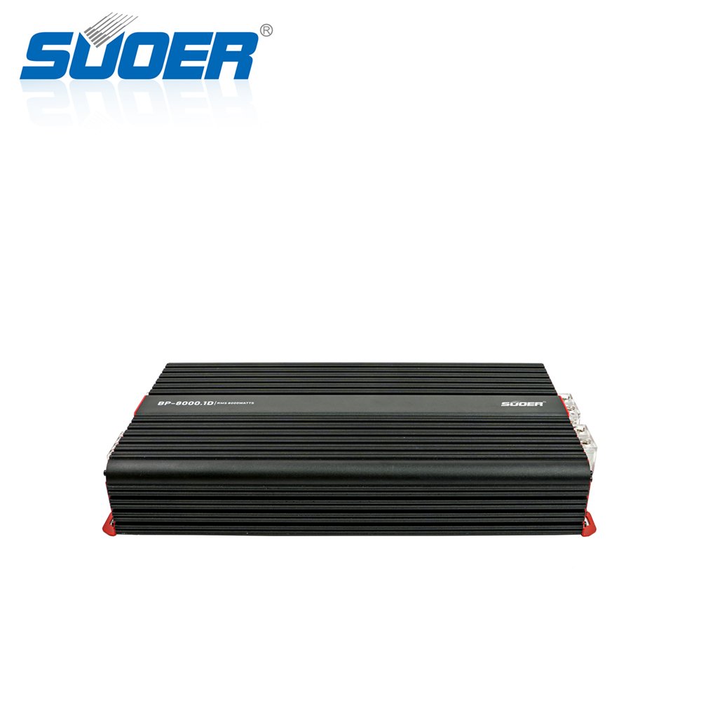 Suoer New Design BP-8000 Super High Power Monoblock Car Amplifier 1 Channel Class d Car Amp 8000w Rms Power