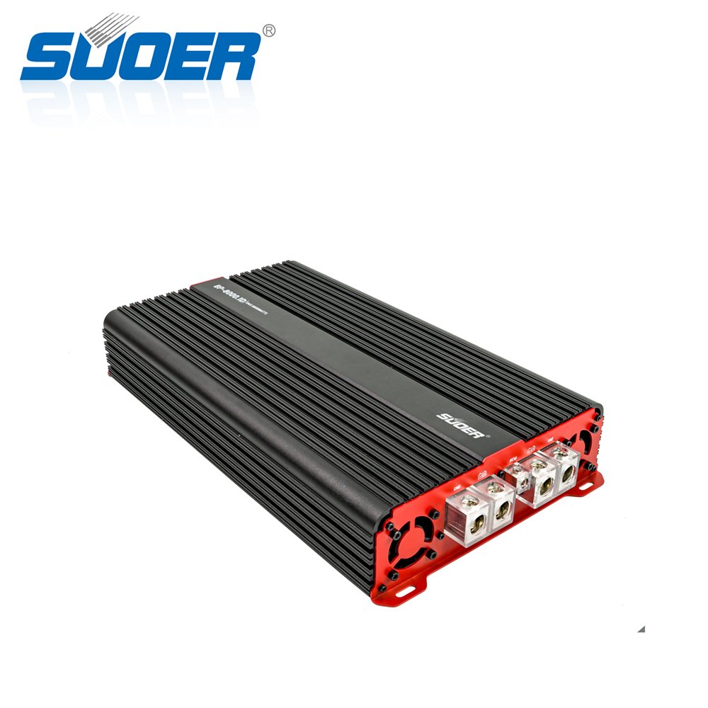 Suoer New Design BP-8000 Super High Power Monoblock Car Amplifier 1 Channel Class d Car Amp 8000w Rms Power