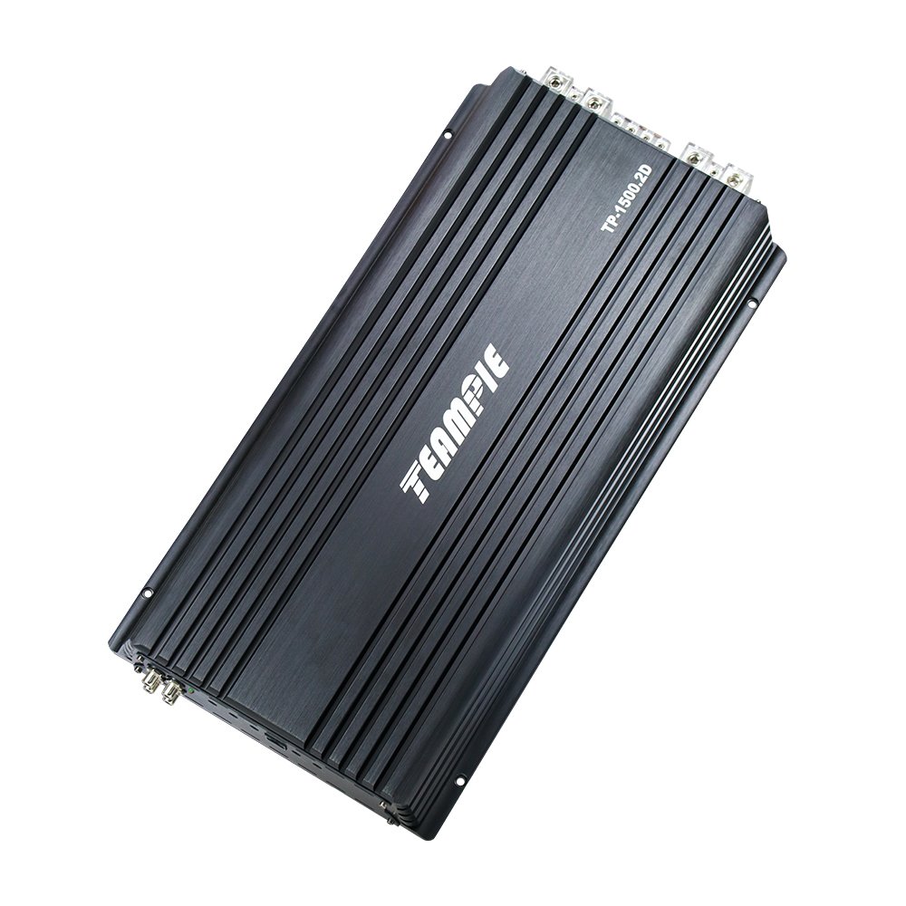 Teampie OEM High Power RMS 2*1500W Full Range Class D 2-Channel Korean Car Amplifier With Clean and Loud TP-1500.2D