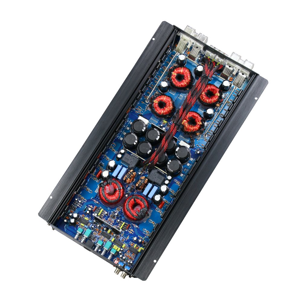 Teampie OEM High Power RMS 2*1500W Full Range Class D 2-Channel Korean Car Amplifier With Clean and Loud TP-1500.2D