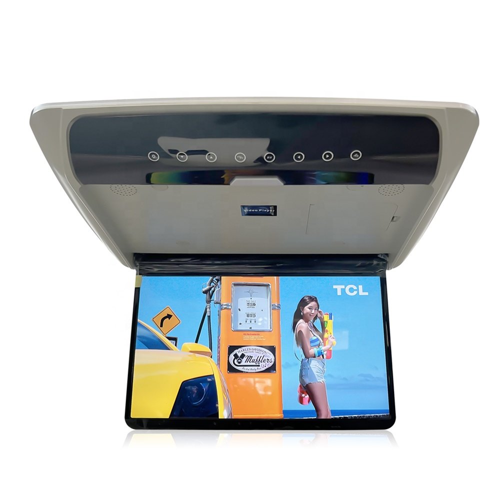 Eidada 14 Inch Car Display Screen 1080P Car Monitor FHD in Dual AV in 160 Rotatable Advertise Monitor Multimedia for Car