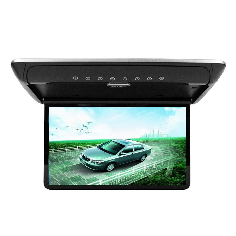 Eidada 14 Inch Car Display Screen 1080P Car Monitor FHD in Dual AV in 160 Rotatable Advertise Monitor Multimedia for Car