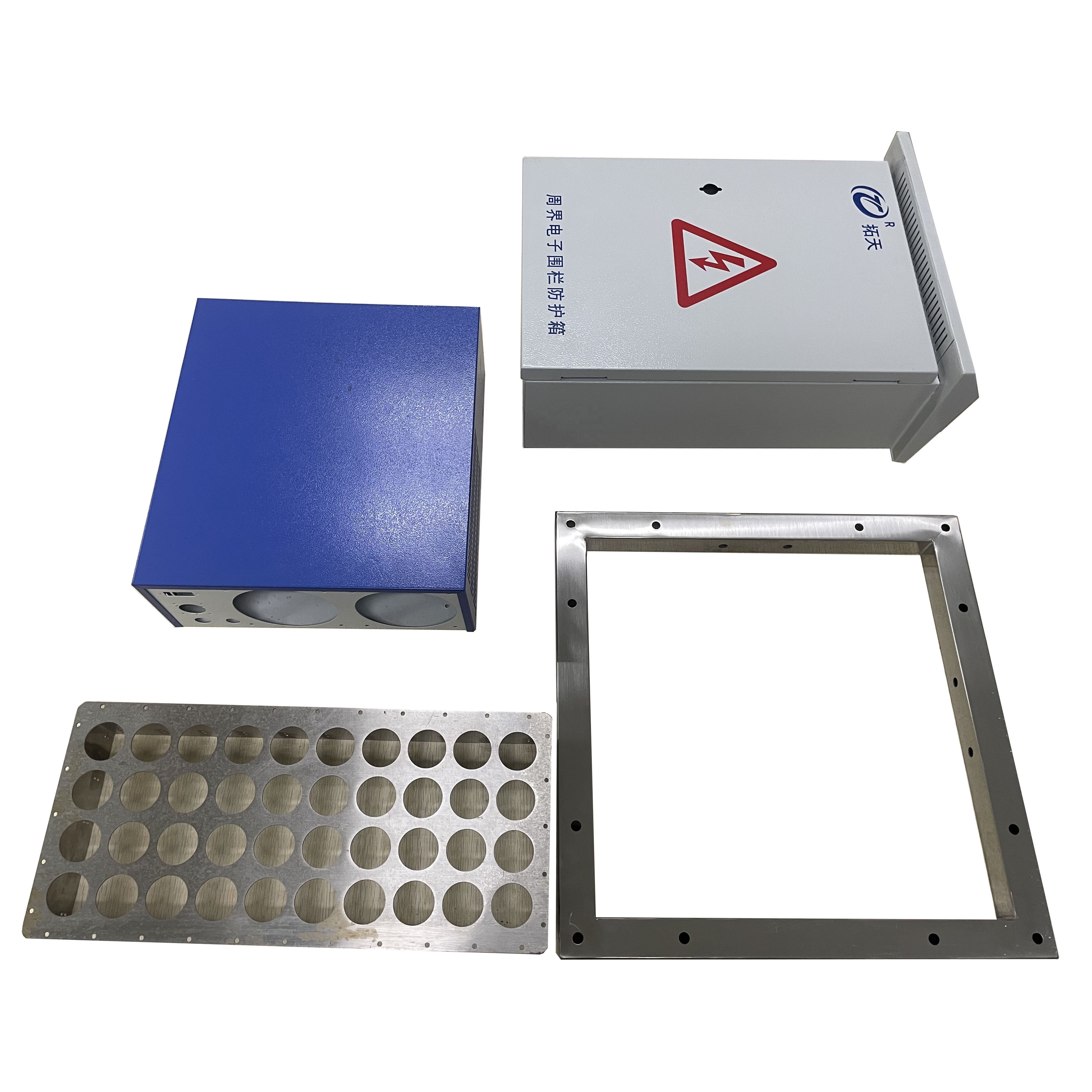 Cnc Machine Anodized Aluminum Electrical Control Power Distribution Enclosure Car Amplifier Metal Junction Box Amplifier Casing