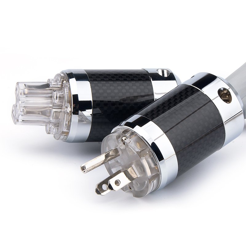 QINCROWN HIFI Occ Silver Ac Premium Audio Power Cable for Amplifier Power Filter
