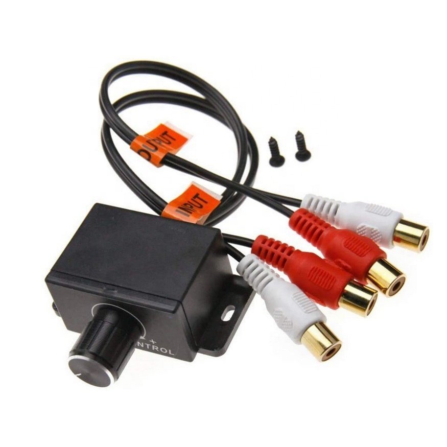 Car Amplifier Bass Durable Audio Speaker Amplifier Bass RCA Level Remote Volume Control Universal Amplifier 2RCA in and OUTput