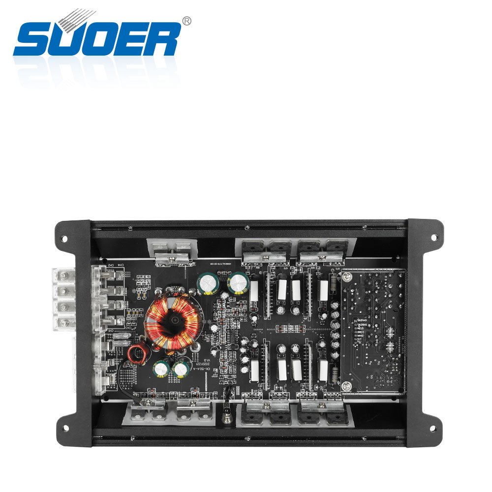 Suoer CK-50.4 Amp Auto peak Power 500 Watts Car Amplifier 4 Channel Class AB Car Amplifier