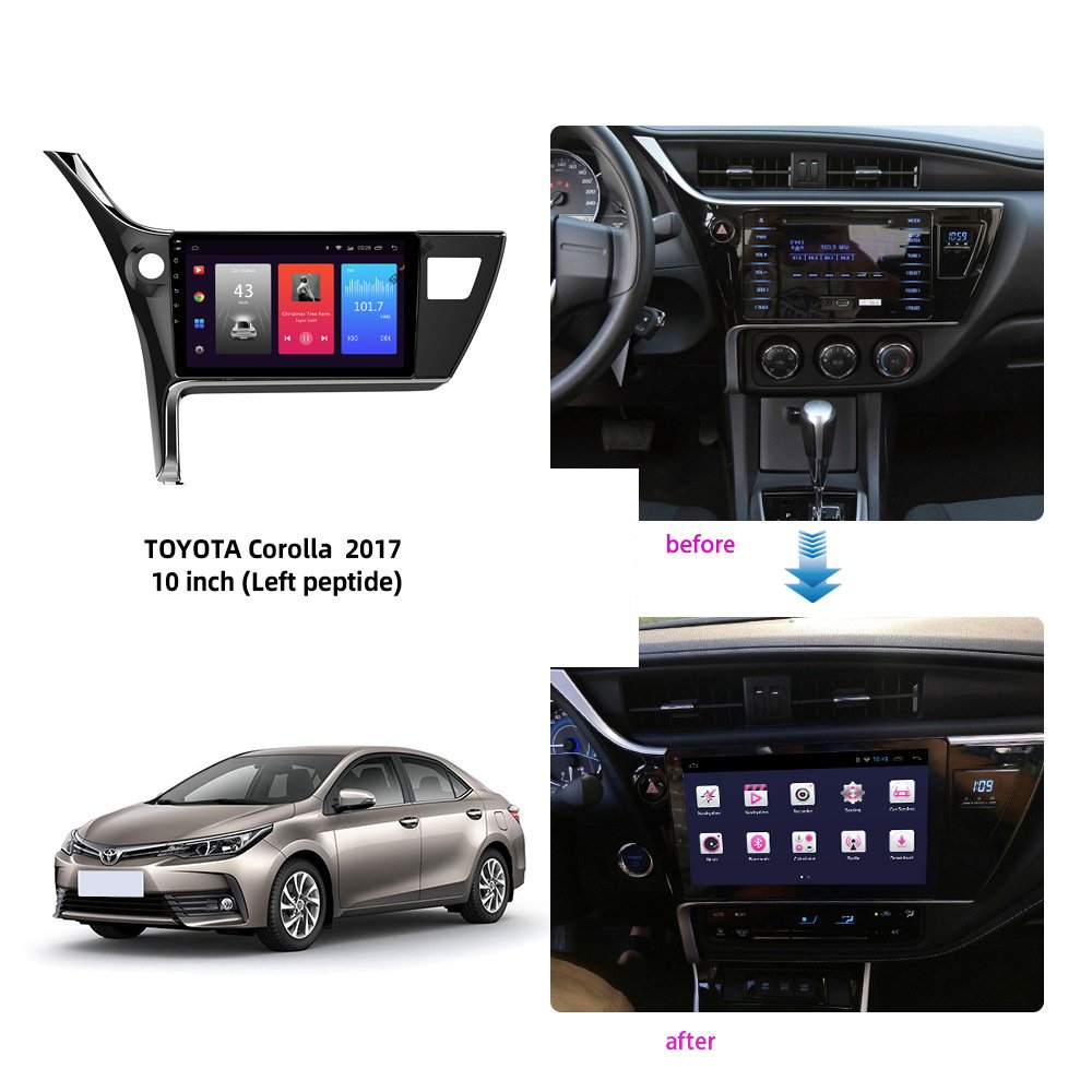Car Accessories Audio Frame for Toyota Corolla 2017 LHD Dash Mount Frame Indoor Dashboard DVD Panel