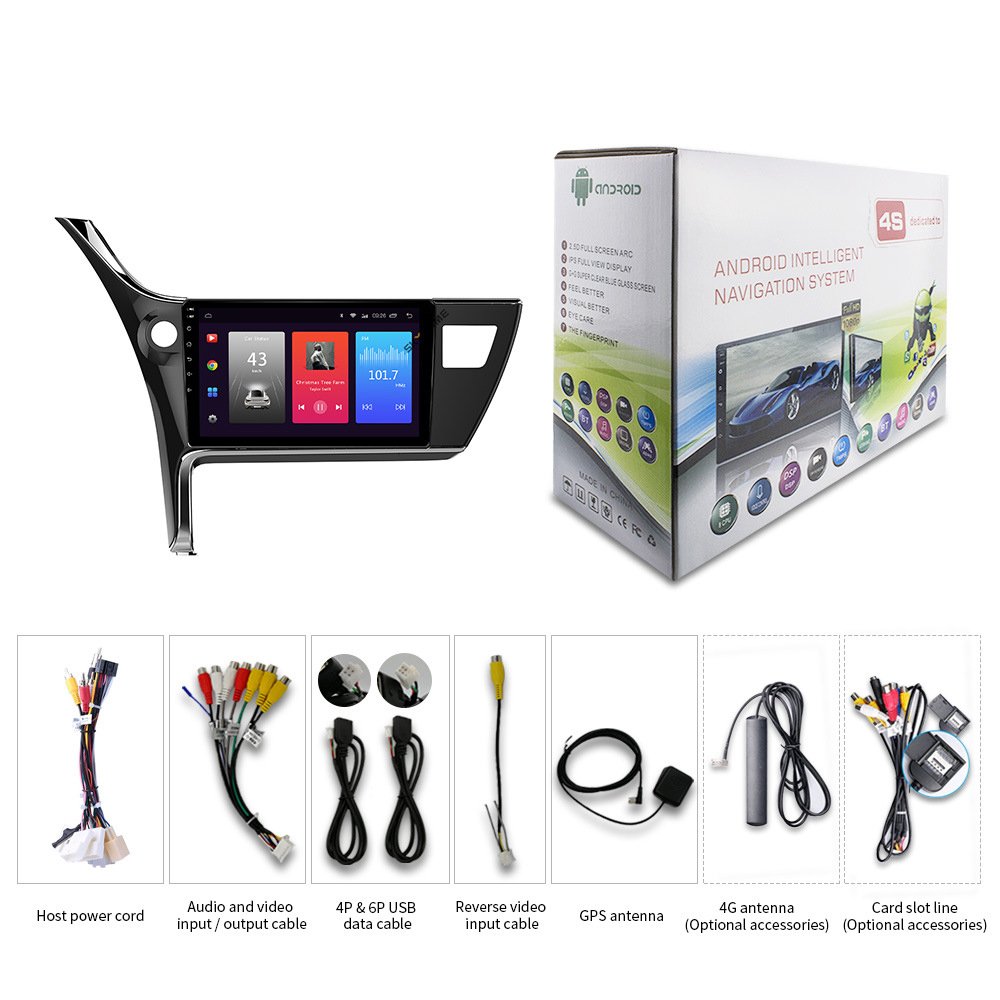 Car Accessories Audio Frame for Toyota Corolla 2017 LHD Dash Mount Frame Indoor Dashboard DVD Panel