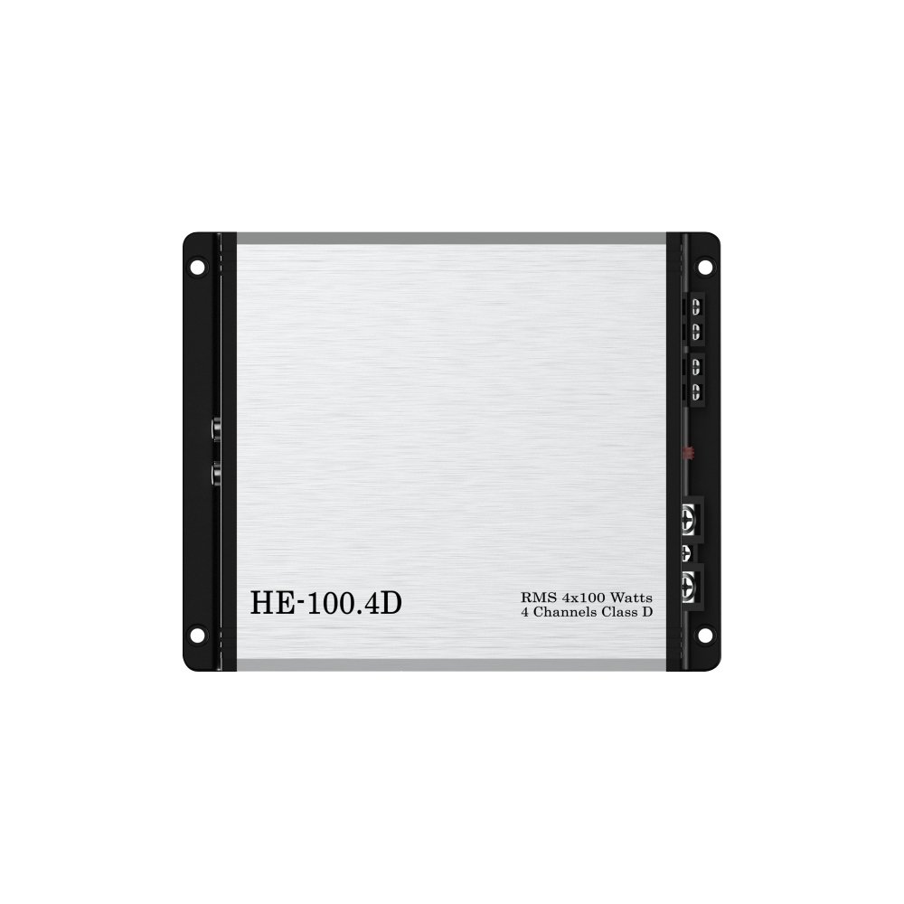 4 Channels Class D Compact Size Mini Style Cheap Car Amplifier RMS 4*100W HE-100.4D