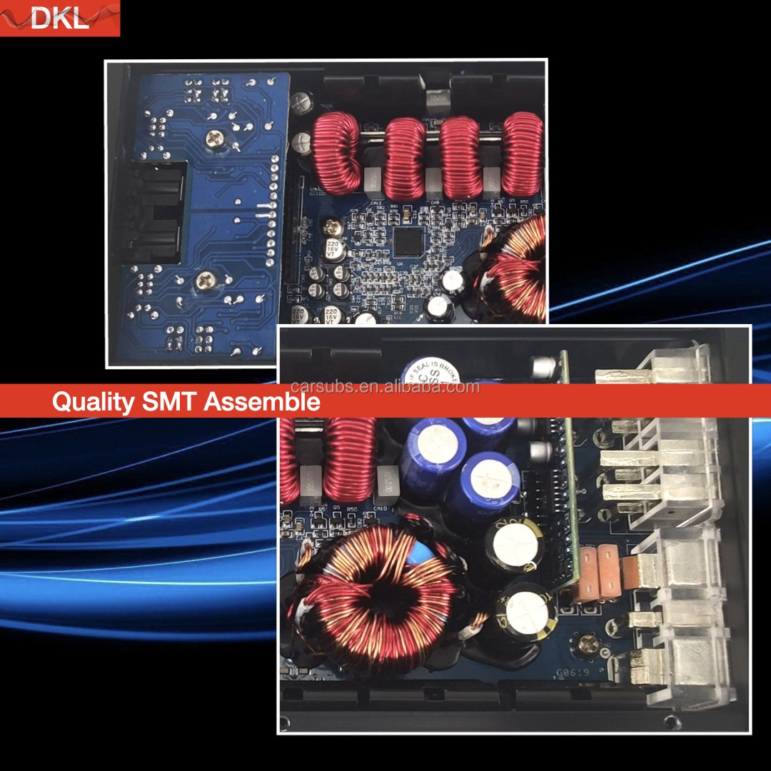 Car Audio Digital Amp 4 CH RMS 100W High Level RCA Amplifier Full Range Peak 4000W Class D Car Amplifier Monoblock