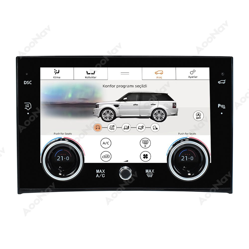 12.3 Inch AC Panel Touch Screen Android 12 Car Radio for Range Rover Vogue L322 V8 2002-2012 Multimedia Player GPS 4G Carplay