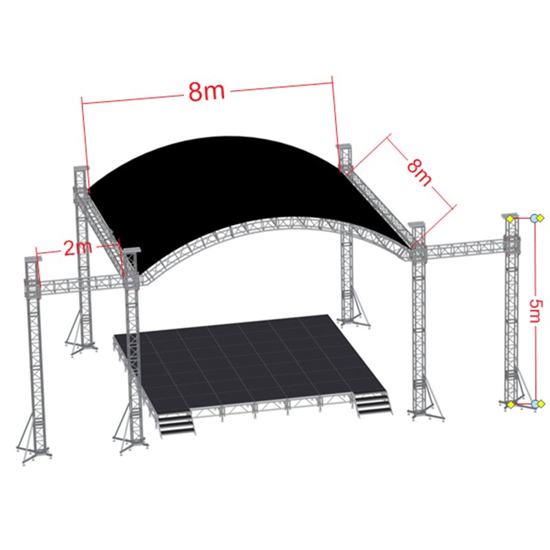 Tuv certified aluminum alloy stage truss accessories, aluminum socket truss connectors, hexagonal