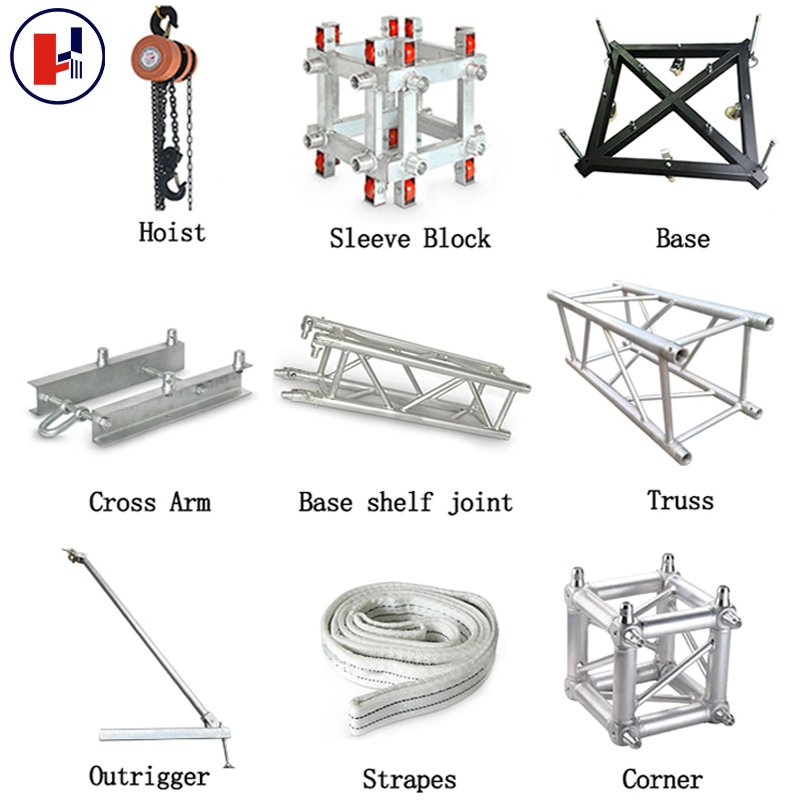 Tuv certified aluminum alloy stage truss accessories, aluminum socket truss connectors, hexagonal