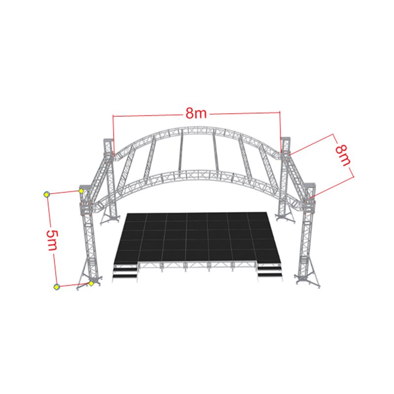 Tuv certified aluminum alloy stage truss accessories, aluminum socket truss connectors, hexagonal