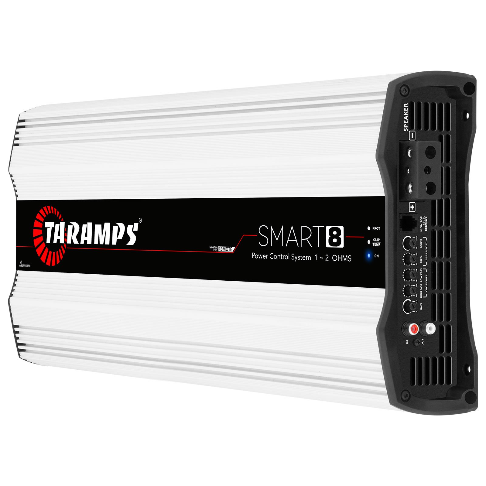 Taramps Smart 8 Amplifier 1 to 2 Ohms 8000 Watts RMS Multi Impedance High Performance Digital Monoblock Great for Subwoofers 8k