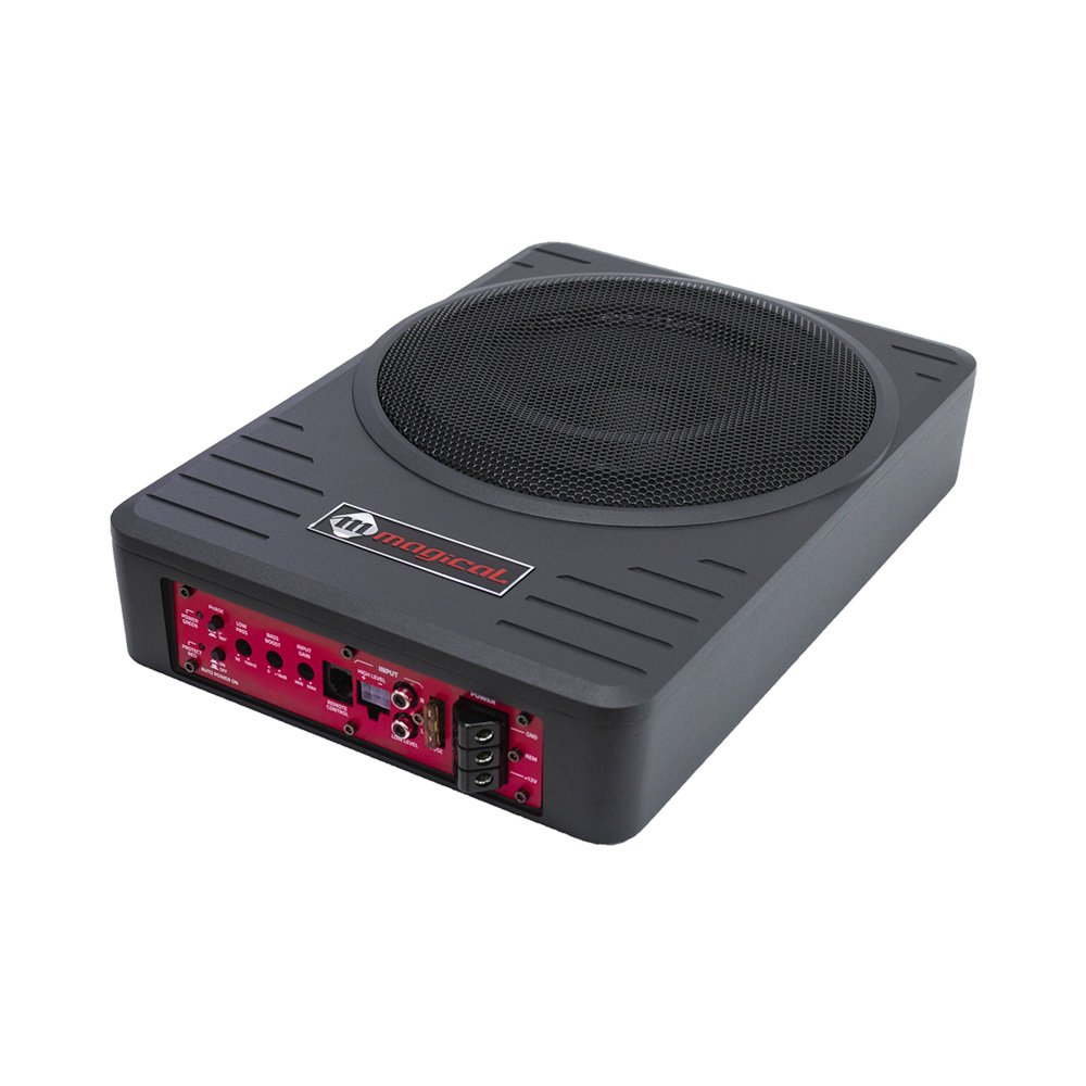 Manufacturer New Active 10 Inch Car Subwoofer Woofer with Amplifier Speakers Underseat Subwoofer Car with Amplifier Rms 1000w