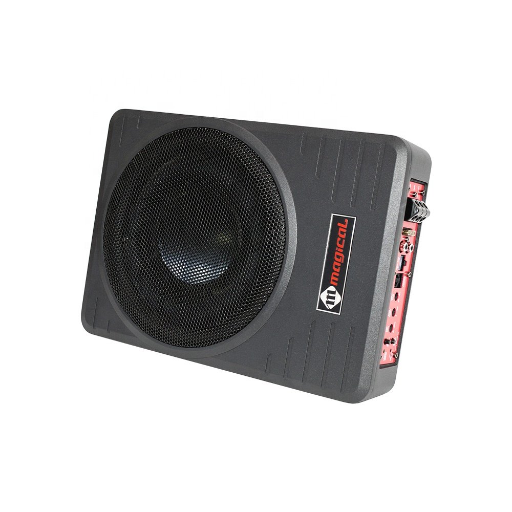 Manufacturer New Active 10 Inch Car Subwoofer Woofer with Amplifier Speakers Underseat Subwoofer Car with Amplifier Rms 1000w